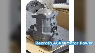 Potência e desempenho do motor hidráulico Rexroth A6VM